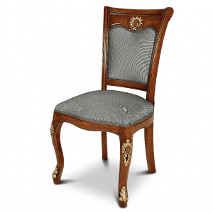 sas16 model oymalı klasik ahşap yemek masası sandalyesi