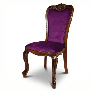 sas027 model oymalı klasik ahşap yemek masası sandalyesi