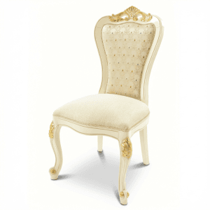 sas032 model oymalı klasik ahşap yemek masası sandalyesi