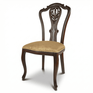 sas042 model oymalı klasik ahşap yemek masası sandalyesi