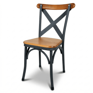 Home sas623 model metal ahşap yemek masası sandalyesi