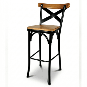 sas709 model metal ahşap yüksek bar sandalyesi